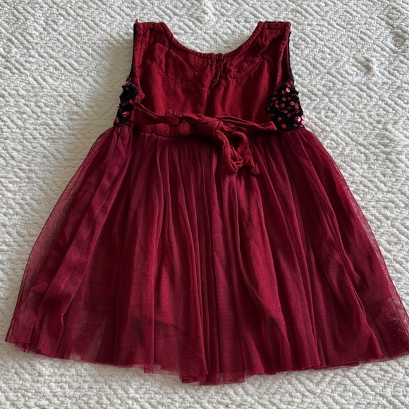 Bella Moda Elegant Burgundy Kids Formal Dress 100%Viscose - Picture 4 of 5